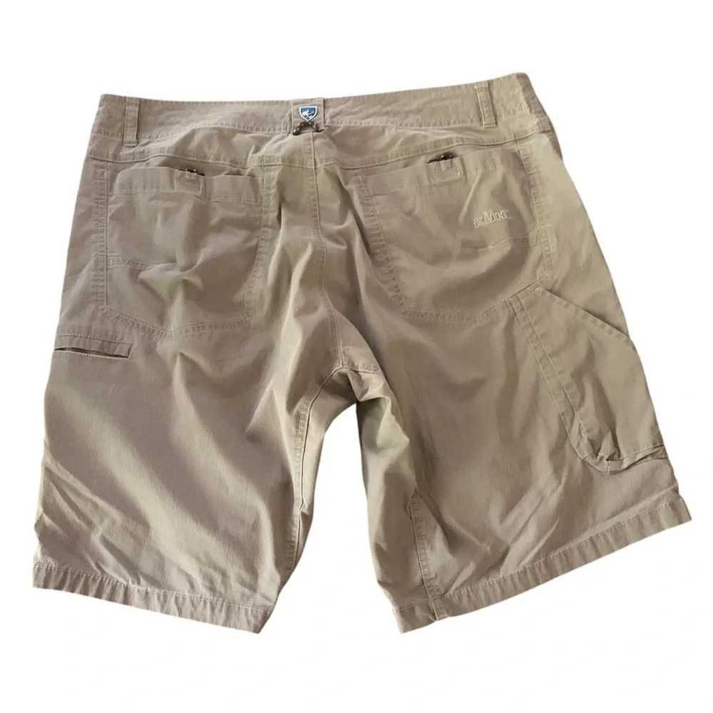 Kuhl Mens Vintage Patina Dyed Khaki Hiking Outdoor Shorts Sz 38
